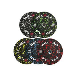 Reload fleck rubber weight plates for olympic barbell training
