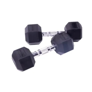 Reload hex dumbbells rubber coated for strength and weight training