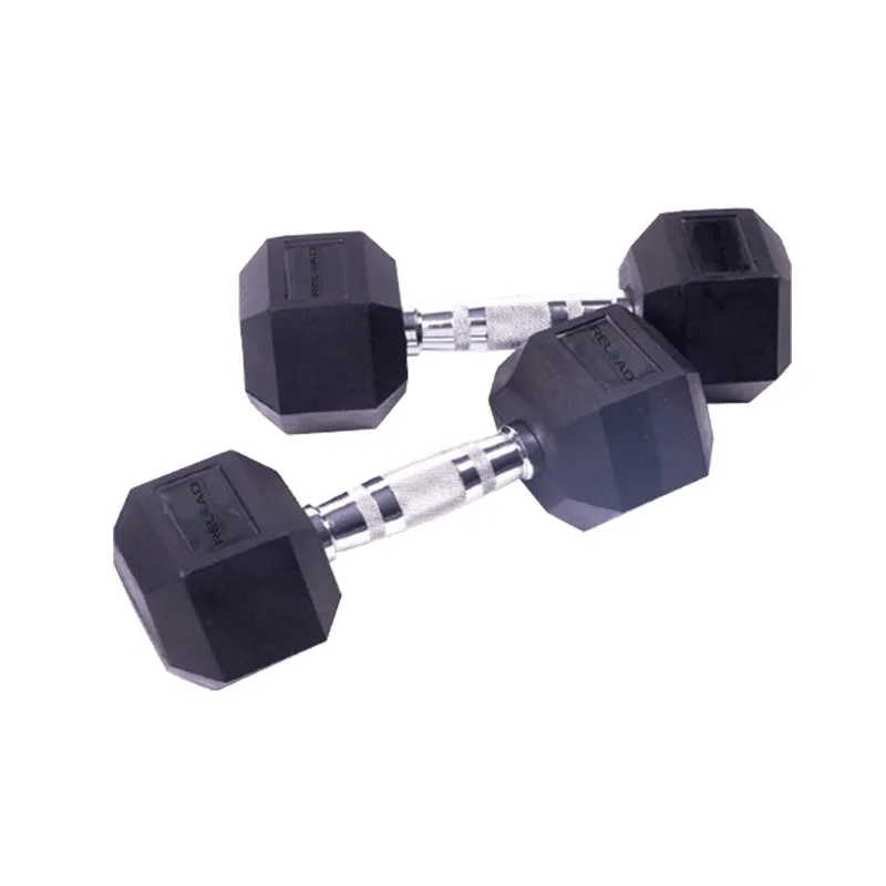 Reload hex dumbbells rubber coated for strength and weight training